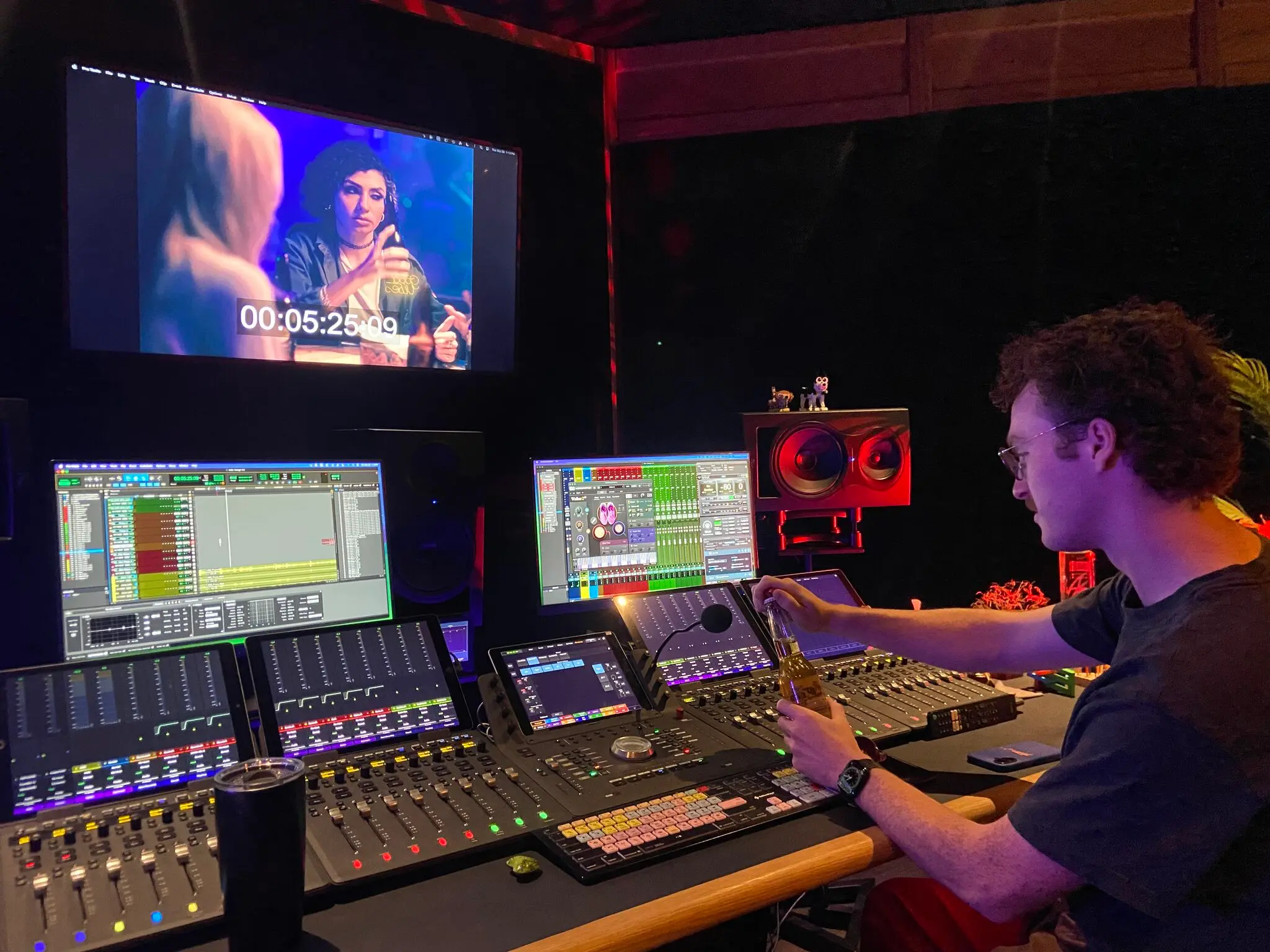 Joe Crews in the studio