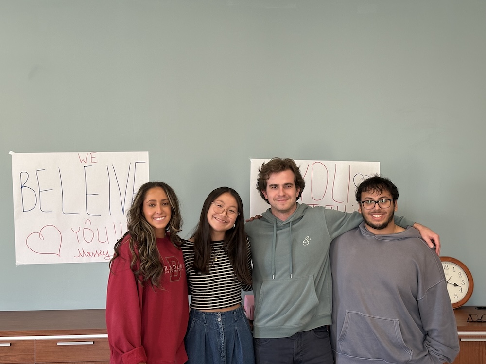 Four students on Belmont's Team for the NIBS Worldwide Case Competition