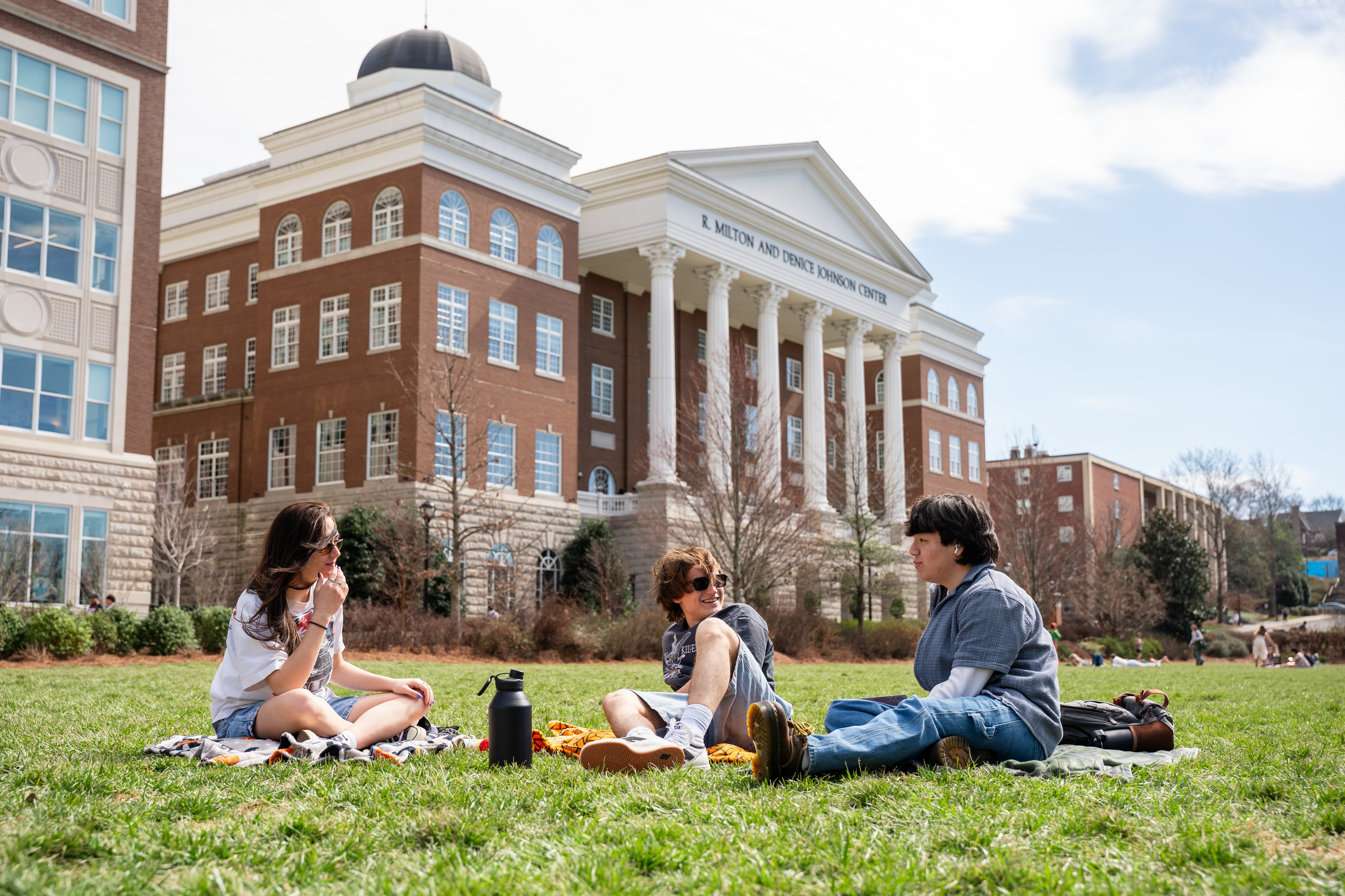 Students on the Lawn