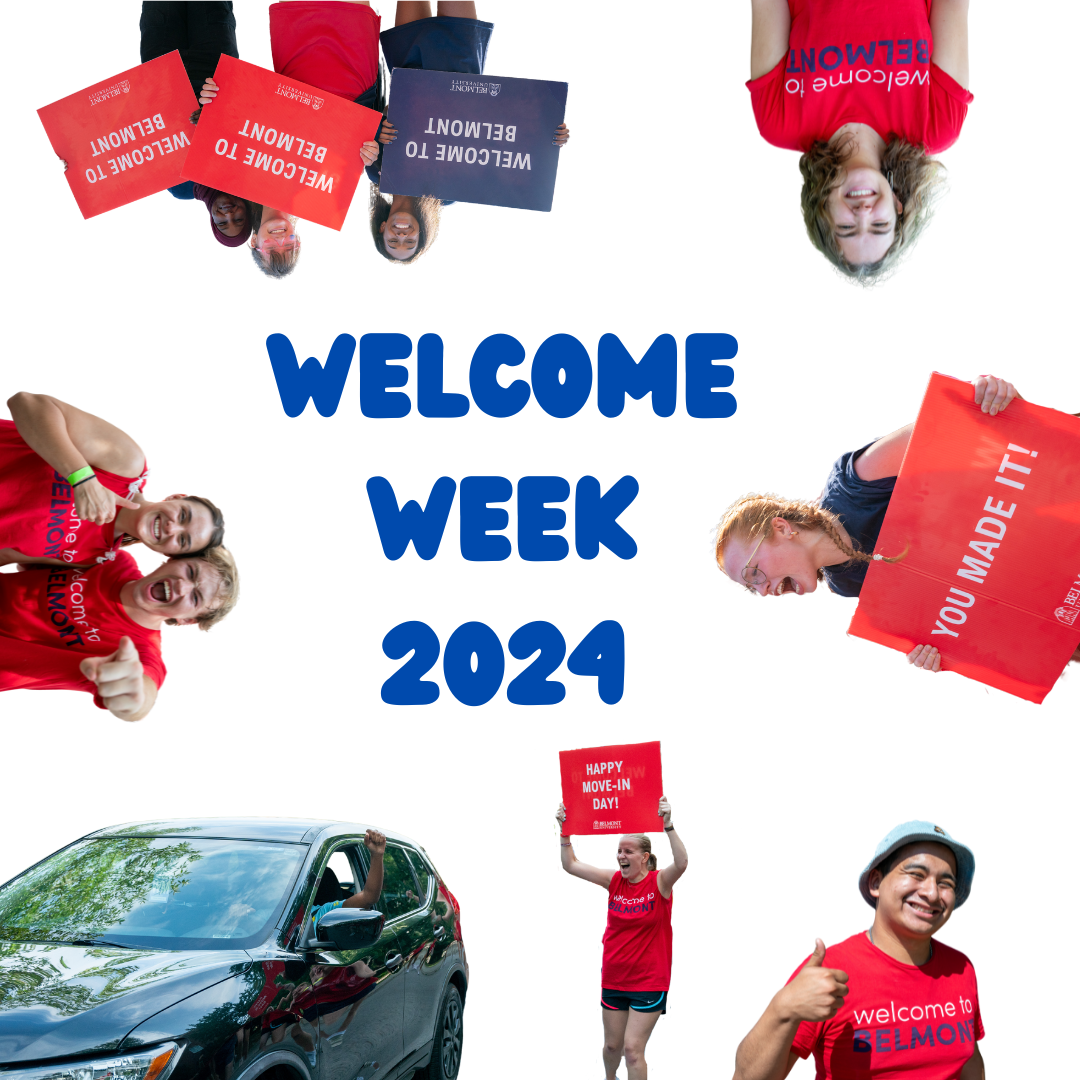 A graphic with the text Welcome Week 2023