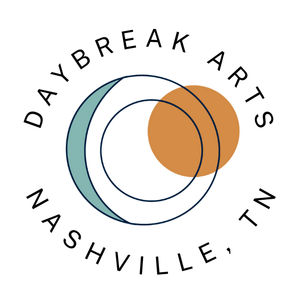 layered circles logo for Daybreak Arts