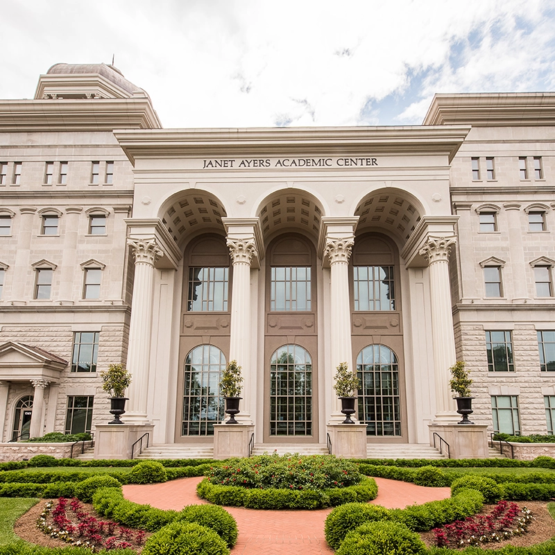 A photo of the Janet Ayers Academic Center