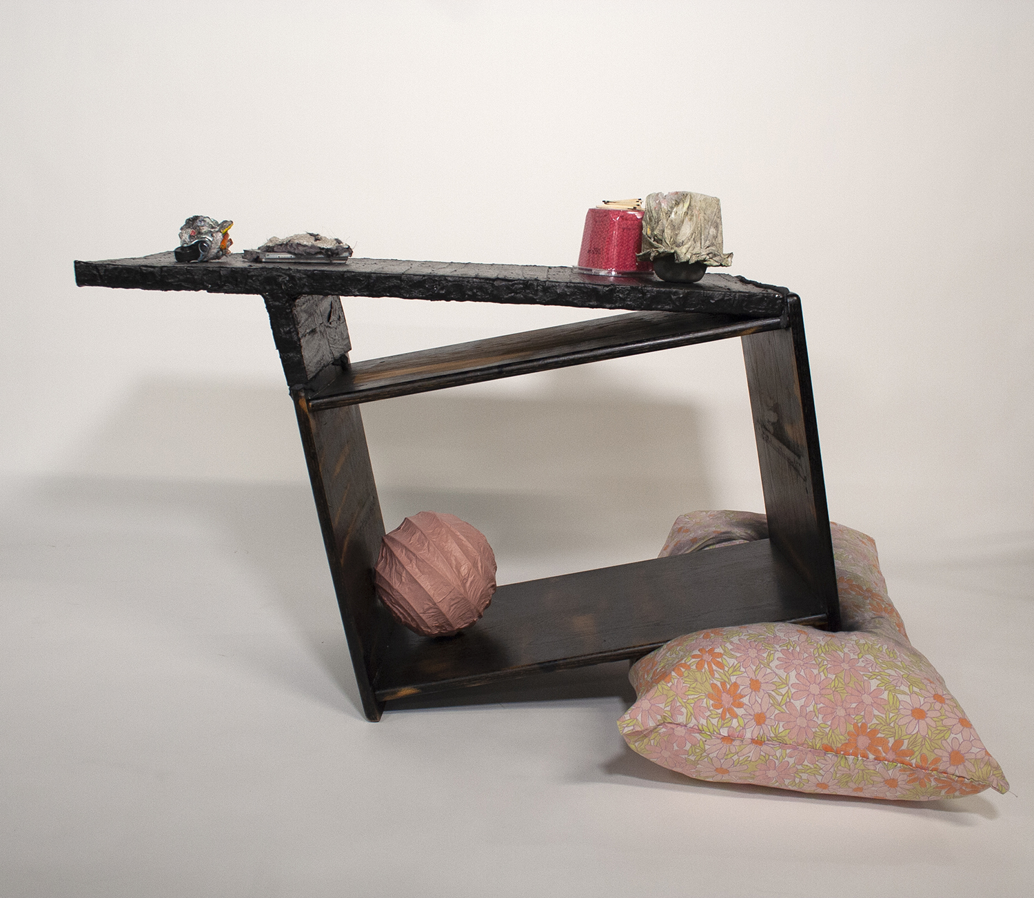 MFA students showcasing projects in a variety of mediums